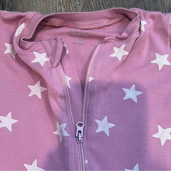 Kissy Love star print zip onesie footie - Picture 11 of 11